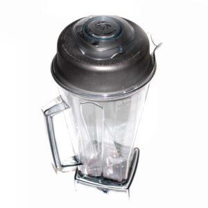 VASO TRANSPARENTE CON ASPAS Y TAPA DE ALTO IMPACTO DE 64 OZ