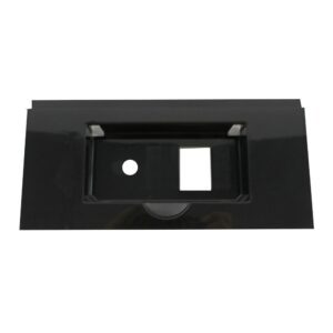Panel para interruptores negro (1 interruptor)