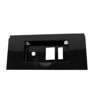 Panel para interruptores negro (2 interruptor)